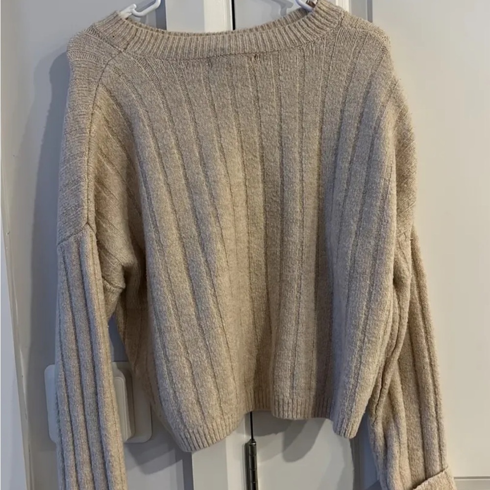 Sincerely Jules Ribbed Cream Sweater